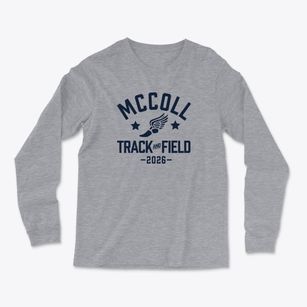 Mccoll Elementary School Track and Field Light Soft Long Sleeve T-Shirt