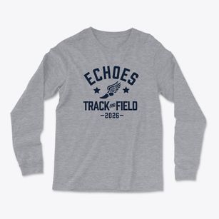 Echoes Christian Academy Track and Field Light Soft Long Sleeve T-Shirt