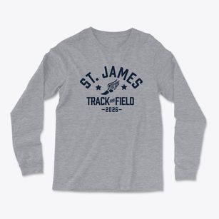 Saint James Elementary School Track and Field Light Soft Long Sleeve T-Shirt