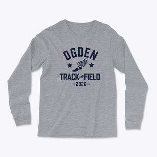 Ogden Elementary School Track and Field Light Soft Long Sleeve T-Shirt