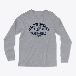 Willow Springs Elementary School Track and Field Light Soft Long Sleeve T-Shirt