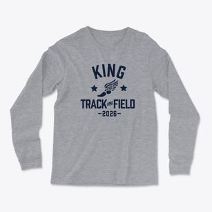 King Elementary School Track and Field Light Soft Long Sleeve T-Shirt