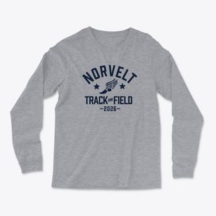 Norvelt Elementary School Track and Field Light Soft Long Sleeve T-Shirt