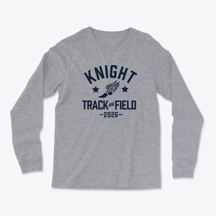 Knight Junior High School Track and Field Light Soft Long Sleeve T-Shirt