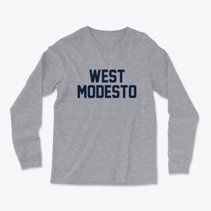 West Modesto California Classic Block Light Soft Long Sleeve T-Shirt