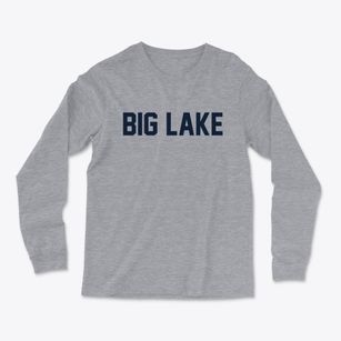 Big Lake Washington Classic Block Light Soft Long Sleeve T-Shirt