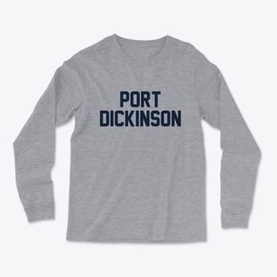Port Dickinson New York Classic Block Light Soft Long Sleeve T-Shirt