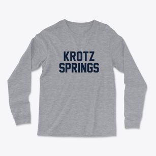 Krotz Springs Louisiana Classic Block Light Soft Long Sleeve T-Shirt
