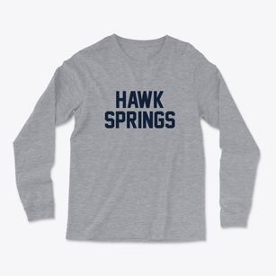 Hawk Springs Wyoming Classic Block Light Soft Long Sleeve T-Shirt