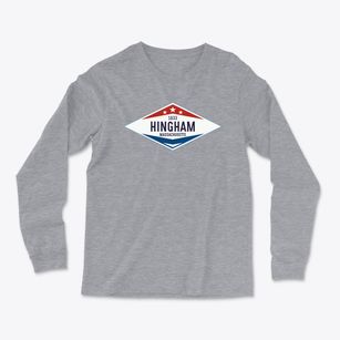 Hingham Massachusetts Diamond Star Light Soft Long Sleeve T-Shirt