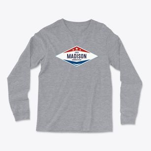 Madison Connecticut Diamond Star Light Soft Long Sleeve T-Shirt