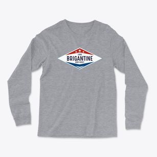 Brigantine New Jersey Diamond Star Light Soft Long Sleeve T-Shirt