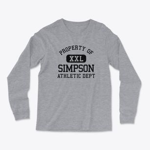 Simpson Pennsylvania Athletic Dept Light Soft Long Sleeve T-Shirt