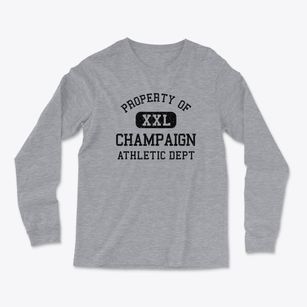 Champaign Illinois Athletic Dept Light Soft Long Sleeve T-Shirt