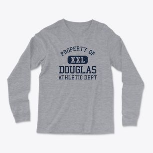 Douglas Nebraska Athletic Dept Light Soft Long Sleeve T-Shirt