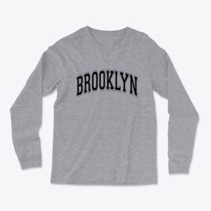 Brooklyn Wisconsin Varsity Light Soft Long Sleeve T-Shirt