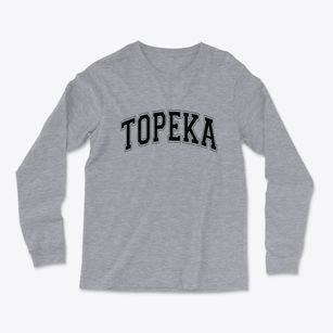 Topeka Kansas Varsity Light Soft Long Sleeve T-Shirt