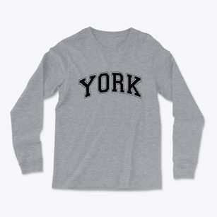 York North Dakota Varsity Light Soft Long Sleeve T-Shirt