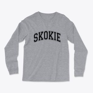 Skokie Illinois Varsity Light Soft Long Sleeve T-Shirt