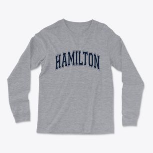 Hamilton North Carolina Varsity Light Soft Long Sleeve T-Shirt