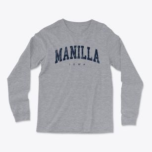 Manilla Iowa Urban Vibe Light Soft Long Sleeve T-Shirt