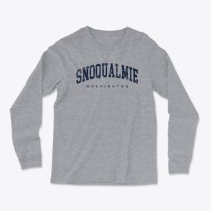 Snoqualmie Washington Urban Vibe Light Soft Long Sleeve T-Shirt