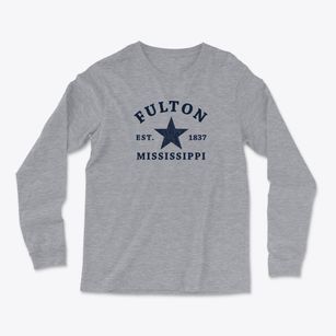 Fulton Mississippi Star Light Soft Long Sleeve T-Shirt