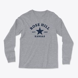 Rose Hill Kansas Star Light Soft Long Sleeve T-Shirt