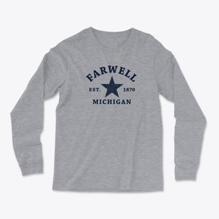 Farwell Michigan Star Light Soft Long Sleeve T-Shirt