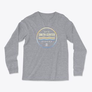 Smith Center Kansas Color Fade Light Soft Long Sleeve T-Shirt