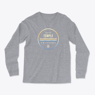 Temple Oklahoma Color Fade Light Soft Long Sleeve T-Shirt