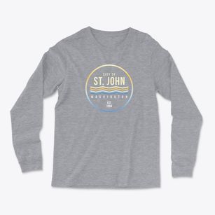 St. John Washington Color Fade Light Soft Long Sleeve T-Shirt
