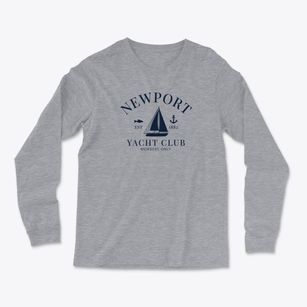 Newport Oregon Yacht Club Light Soft Long Sleeve T-Shirt