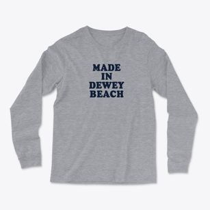 Dewey Beach Delaware Classic 70s Light Soft Long Sleeve T-Shirt