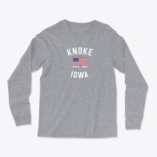 Knoke Iowa Patriot Light Soft Long Sleeve T-Shirt