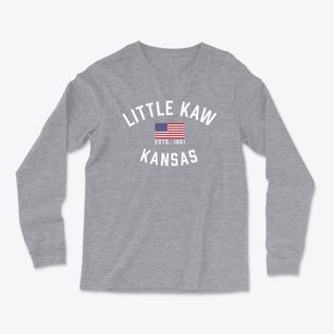 Little Kaw Kansas Patriot Light Soft Long Sleeve T-Shirt