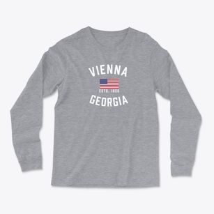 Vienna Georgia Patriot Light Soft Long Sleeve T-Shirt