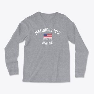 Matinicus Isle Maine Patriot Light Soft Long Sleeve T-Shirt