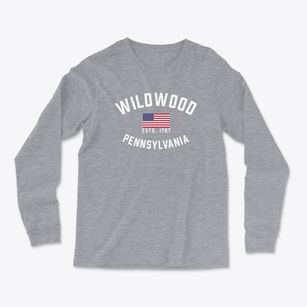 Wildwood Pennsylvania Patriot Light Soft Long Sleeve T-Shirt