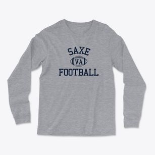Saxe Virginia Football Light Soft Long Sleeve T-Shirt