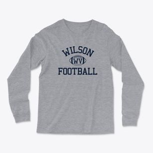 Wilson West Virginia Football Light Soft Long Sleeve T-Shirt