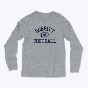 Bobbitt North Carolina Football Light Soft Long Sleeve T-Shirt