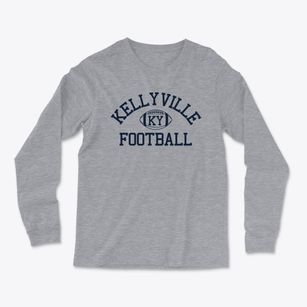 Kellyville Kentucky Football Light Soft Long Sleeve T-Shirt