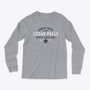 Cedar Falls North Carolina General Supply Light Soft Long Sleeve T-Shirt
