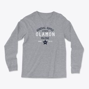 Olamon Maine General Supply Light Soft Long Sleeve T-Shirt