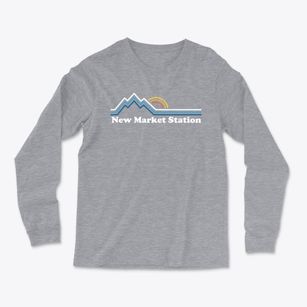 New Market Station Virginia Mountain View Light Soft Long Sleeve T-Shirt