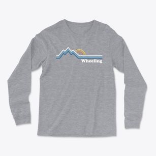 Wheeling West Virginia Mountain View Light Soft Long Sleeve T-Shirt