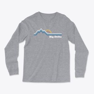 Big Delta Alaska Mountain View Light Soft Long Sleeve T-Shirt