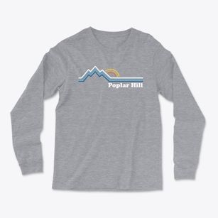 Poplar Hill Maryland Mountain View Light Soft Long Sleeve T-Shirt