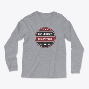 Boyertown Pennsylvania Americana Light Soft Long Sleeve T-Shirt